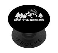 Montaña Senderismo Montañero Motivo Outdoor Lealtad vagabundos de montaña PopSockets PopGrip Adhesivo