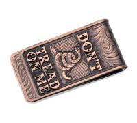 Montana Silversmiths Clip de dinero de bronce vintage Gadsden Don't Tread On Me Patroitic Western 2nd Enmienda, Bronce/Gadsen, talla única