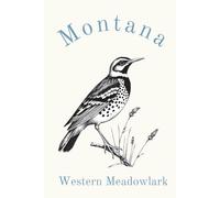 Montana State Bird, Western Meadowlark (Sturnella neglecta) Notebook, Journal for Men, Women, Young Adults, Teens, Kids, Gift for Bird Watchers, ... 120 White Lined pages, 6"x9", Eco-Friendly