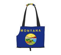 Montana State Flag Print Pets Dogs Carrier Bags Puppy Carrier Dog Walking Bags for Small Dogs and Cat and Rabbit