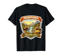 Montana The Treasure State Souvenir Memorabilia Viaje de visitante Camiseta