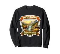 Montana The Treasure State Souvenir Memorabilia Viaje de visitante Sudadera