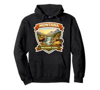 Montana The Treasure State Souvenir Memorabilia Viaje de visitante Sudadera con Capucha