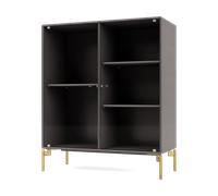 Montana Vitrina Ripple II 69.6x82.2x30 cm Coffee-ben brass