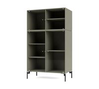 Montana Vitrina Ripple III 69.6x117.6x38 cm Fennel-ben black