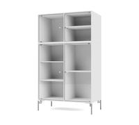 Montana Vitrina Ripple III 69.6x117.6x38 cm NewWhite-ben chrome