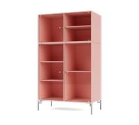 Montana Vitrina Ripple III 69.6x117.6x38 cm Ruby-ben chrome