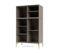 Montana Vitrina Ripple III 69.6x117.6x38 cm Truffle-ben brass