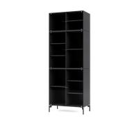 Montana Vitrina Ripple IV 69.6x187.2x38 cm Anthracite-ben black