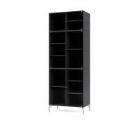 Montana Vitrina Ripple IV 69.6x187.2x38 cm Anthracite-ben chrome