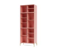 Montana Vitrina Ripple IV 69.6x187.2x38 cm Ruby-ben brass