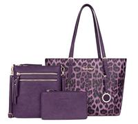 Montana West Bolso de mano para mujer, bolsa de hombro grande y mediana, juego de 2 piezas, 055 Púrpura