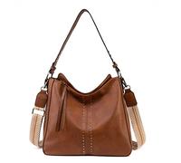 Montana West Bolso Hobo para mujer, bolso cruzado de cuero, bolso de hombro elegante para mujer, Actualización especial marrón