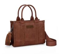 Montana West Bolso Wrangler para mujer, con estampado de vaca occidental, con asa superior, M Cocoa-correa para guitarra, Medium