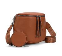 Montana West Bolsos cruzados para mujeres y niñas, bolso bandolera de moda con cremallera, riñonera para mujer, Marrón