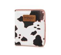 Montana West X Wrangler - Cartera pequeña para Mujer con Forro RFID y un Monedero, Vaca Rosa, S, Minimalista