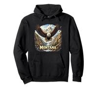 Montana Wild Peaks Eagle Big Sky Sudadera con Capucha