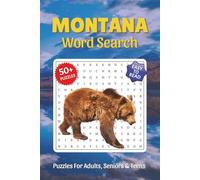 Montana Word Search: Word Searches with Easy to Read Print about Montana, Montana Landmarks, Montana Travel, American Food and More, 6x9,110 pages, ... Gift for Vacations, Holidays, and Free Times