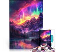 Montañas de la Aurora Boreal Rompecabezas para Adultos 2000 Piezas para el Juguete de desafío de Juego Educativo Mejorar el Amor Entre Parejas 70x100cm
