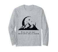 Montañas Luna y Estrellas, la Respuesta a Tus sueños -Negro Manga Larga