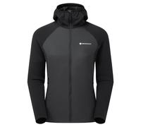 Montane F Sirocco Lite Hoodie, capa intermedia, mujer, negro 36(S) BLACK