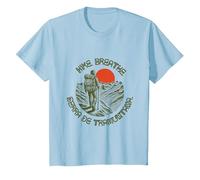 Montañismo - Sierra de Tramuntana Camiseta, Niños, Azul Bebé, 10 años