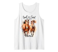 Montar a Caballo Chicas Que aman los Caballos Pony Clubs Doma Mujeres Camiseta sin Mangas