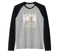Montar a Caballo es Volar sin alas Montar a Caballo Camiseta Manga Raglan