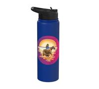 Montar a caballo La linda vida es mejor con caballos A Stainless Steel Insulated Water Bottle