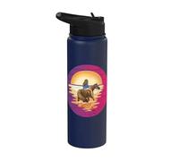 Montar a caballo La linda vida es mejor con caballos A Stainless Steel Insulated Water Bottle