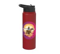 Montar a caballo La linda vida es mejor con caballos A Stainless Steel Insulated Water Bottle