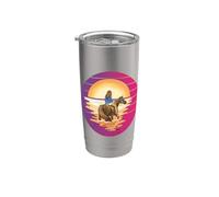 Montar a caballo La linda vida es mejor con caballos A Vaso térmico de acero inoxidable de doble pared