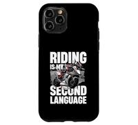 Montar es mi segundo idioma estilo de vida de motociclista Carcasa para iPhone 11 Pro