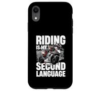 Montar es mi segundo idioma estilo de vida de motociclista Carcasa para iPhone XR