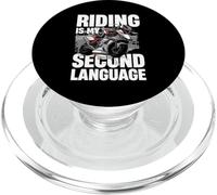 Montar es mi segundo idioma estilo de vida de motociclista PopSockets PopGrip para MagSafe
