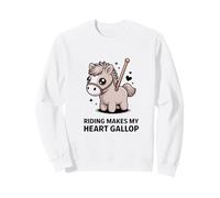 Montar Hace Que mi corazón Galope Lindo Poni Kawaii Sudadera