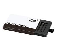 Montblanc 105191 Cartuchos de tinta de alta calidad Mystery Black - Lujosas recargas para pluma, 8 x paquete
