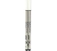 Montblanc 110149 Recambios para Fineliners y Rollerballs de tamaño M - Recargas de alta calidad en color Mystery Black, 1 paquete x 2 Recambios