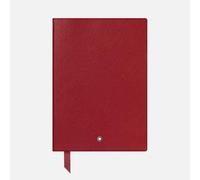 Montblanc 116521 - Cuaderno #146 Fine Stationery - Diario de piel con páginas de líneas - Bloc para apuntes A5 - 150 x 210 mm, 192 páginas, tapa color rojo
