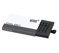 Montblanc 119718 Cartuchos de tinta de alta calidad Oyster Grey - Lujosas recargas para pluma, 8 x paquete