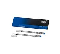 Montblanc 124499 Recambios para Fineliners y Rollerballs de tamaño M - Recargas en color Royal Blue, 1 paquete x 2 Recambios