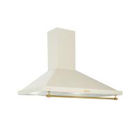 Montblanc 90cm 599m³/h Campana Extractora de Pared Retrò Crema