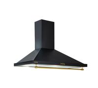 Montblanc 90cm 599m³/h Campana Extractora de Pared Retrò Negro