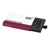 Montblanc Cartuchos de tinta fina Burgundy Red - 8 unidades - Recharges para pluma de alta precisión