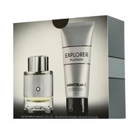 Montblanc Explorer Platinum - Set con gel de ducha 60ml-100ml