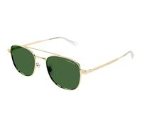 Montblanc Hombre Montblanc MB0363S 002 Gafas de sol Metal Oro Verde Piloto
