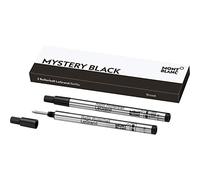 Montblanc Rollerball LeGrand Recambios (B) Mystery Black 113840 - Cartucho de recambio exclusivo para el bolígrafo Rollerball Meisterstück LeGrand - 2 recambios para bolígrafo negro