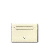 MONTBLANC Sartorial 130838 - Tarjetero de Piel (5 CC, 11 x 7,5 x 0,5 cm, 11 cm), Color Marfil, Ivory, 11 cm, Moderno