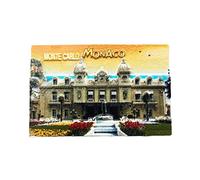 Monte Carlo Casino Mónaco imán para nevera de viaje recuerdo 3D decoración magnética pintada a mano