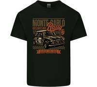 Monte Carlo Rally 79 Mini Car Enthusiast - Camiseta de algodón para hombre, Negro, XL